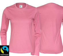 Load image into Gallery viewer, T-shirt ladies long sleeve organic fair
