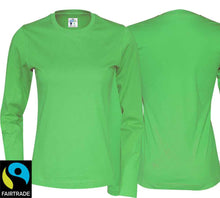 Load image into Gallery viewer, T-shirt ladies long sleeve organic fair
