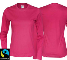 Load image into Gallery viewer, T-shirt ladies long sleeve organic fair
