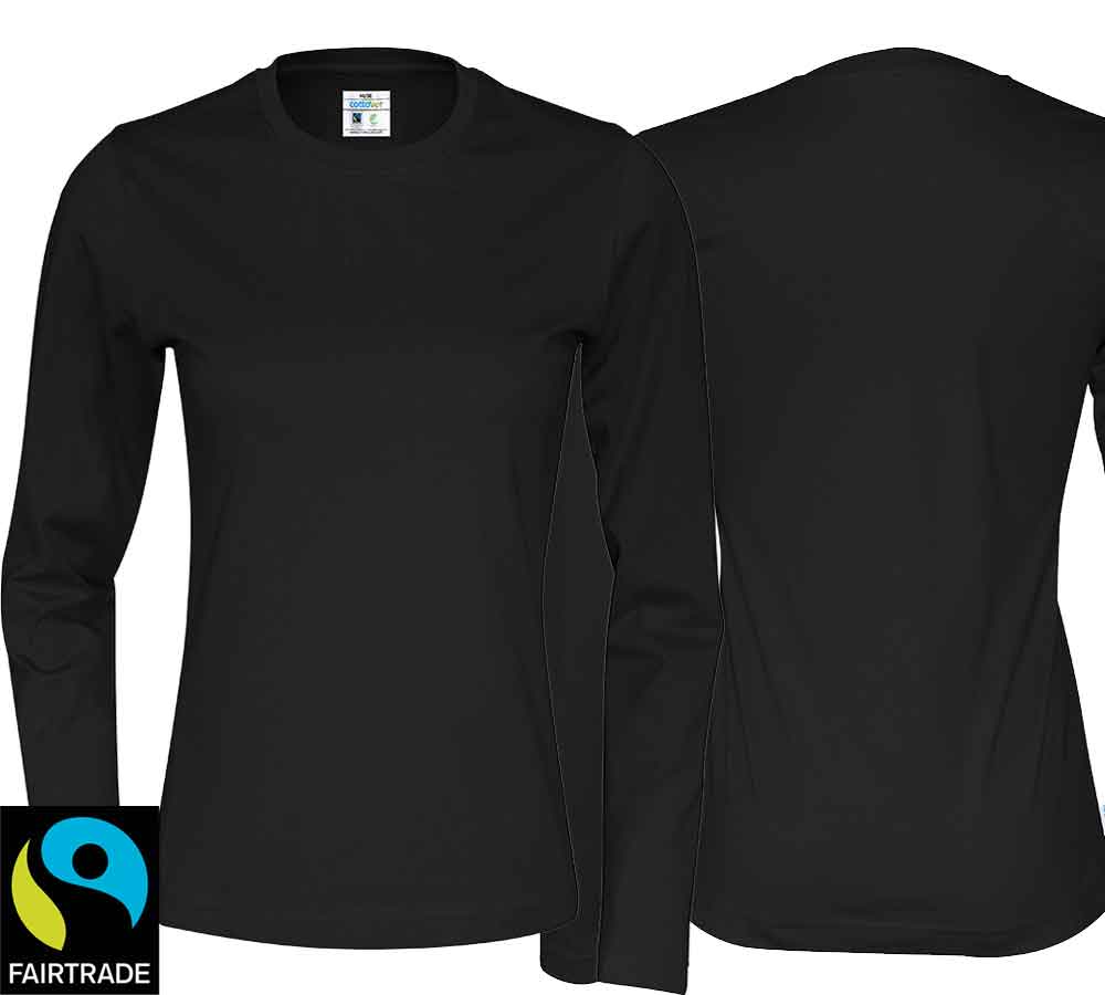 T-shirt ladies long sleeve organic fair