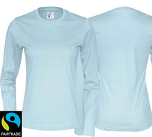 Load image into Gallery viewer, T-shirt ladies long sleeve organic fair
