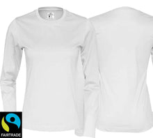 Load image into Gallery viewer, T-shirt ladies long sleeve organic fair
