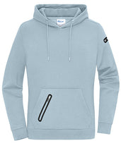 Charger l'image dans la galerie, Daiber Damen-Hoodie Interlock Milky blue
