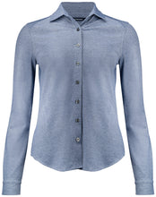 Load image into Gallery viewer, Damen Advantage Bluse indigomeliert vorne
