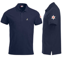 Load image into Gallery viewer, Polo Dunkel Marine mit Logo und edelweiss
