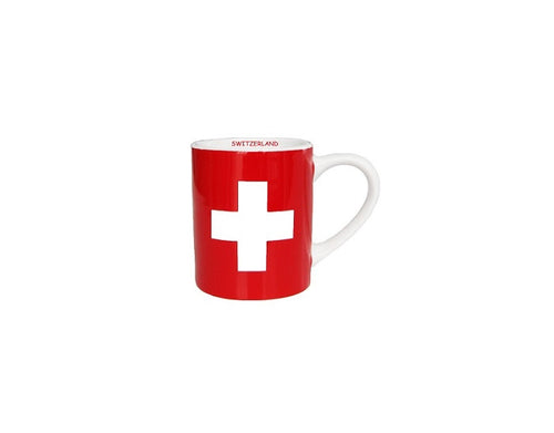 Tazza da caffè espresso con croce svizzera