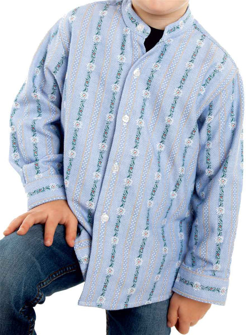 Edelweiss shirt stand-up collar children