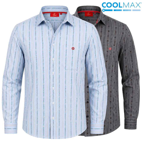 Camicia Edelweiss collo manica lunga Coolmax