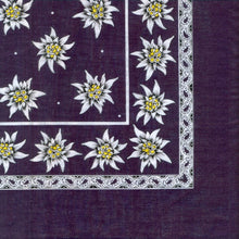 Lade das Bild in den Galerie-Viewer, Edelweiss Kopftuch Marine 78cm
