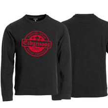 Carica l&#39;immagine nel visualizzatore di Gallery, Pullover Schwarz, Eidgenoss Stempel
