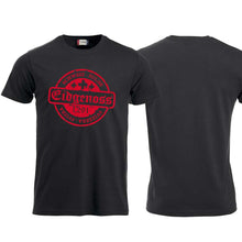 Carica l&#39;immagine nel visualizzatore di Gallery, T-Shirt Schwarz, Eidgenoss Stempel
