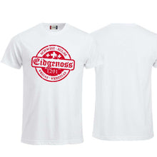 Carica l&#39;immagine nel visualizzatore di Gallery, T-Shirt Weiss, Eidgenoss Stempel
