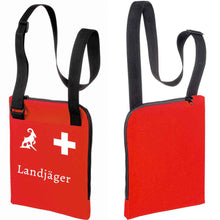 Load image into Gallery viewer, Eventtasche mit Schweizerkreuz Text Landjäger
