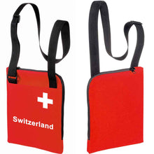 Load image into Gallery viewer, Eventtasche mit Schweizerkreuz Text Switzerland

