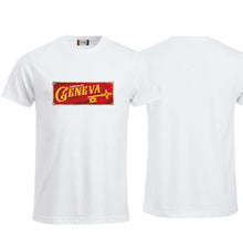 Charger l&#39;image dans la galerie, T-Shirt Weiss, Geneva (Englisch) Wappen / Schild
