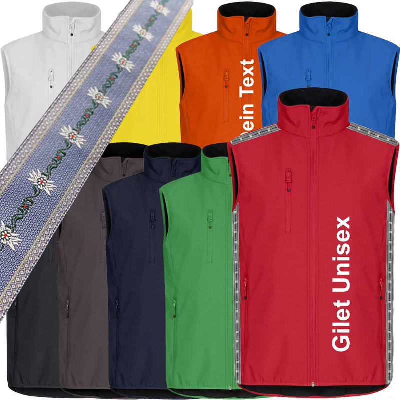 Gilet / Weste Unisex in 9 Farben