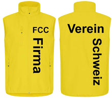 Load image into Gallery viewer, Premium Softshell Gilet Unisex Yellow
