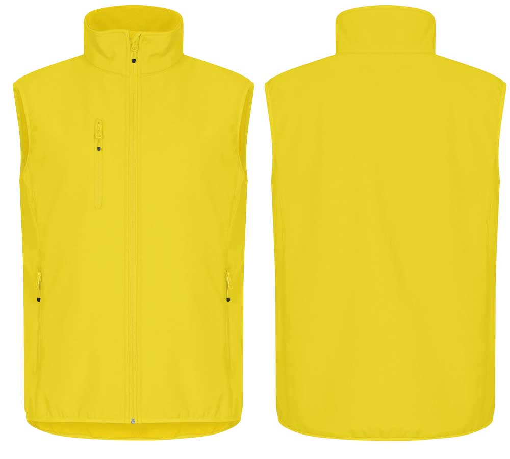 Premium Softshell Gilet Unisex Yellow
