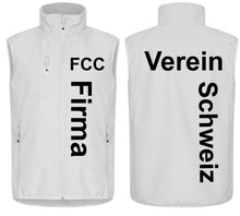 Load image into Gallery viewer, Premium Softshell Gilet Unisex White
