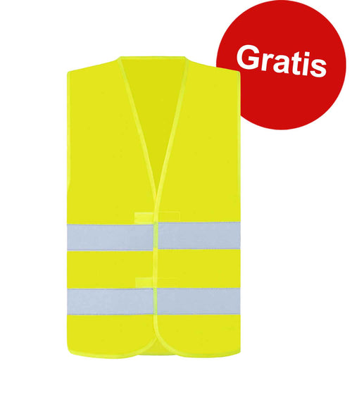 Gratis Warnweste - EN ISO 20471 Zertifiziert