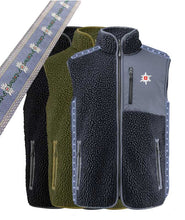 Carica l&#39;immagine nel visualizzatore di Gallery, Zweifarbiger Sherpa-Fleece-Weste / Gilet
