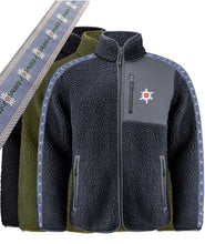 Load image into Gallery viewer, Zweifarbiger Sherpa-Fleece-Pullover
