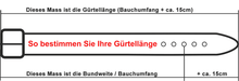 Lade das Bild in den Galerie-Viewer, Gürtellänge bestimmen
