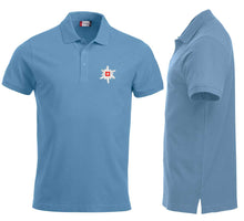 Load image into Gallery viewer, Hellblaues Polo mit Edelweiss Brust
