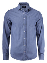 Load image into Gallery viewer, Herren Jeanshemd Ellensburg Denim vorne
