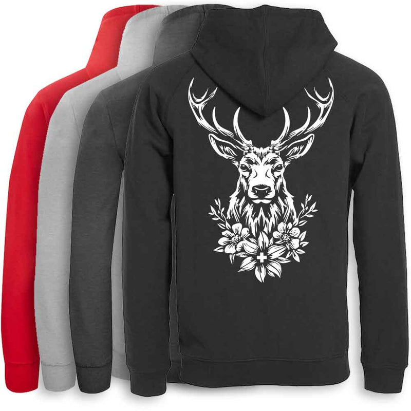 Kapuzenjacke mit Hirsch,