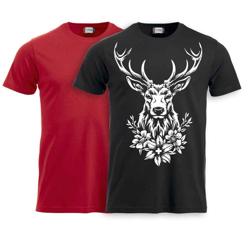 T-Shirt mit Hirschmotiv, Kinder