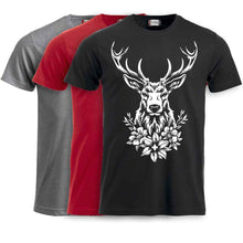 Lade das Bild in den Galerie-Viewer, T-Shirt mit Hirschmotiv

