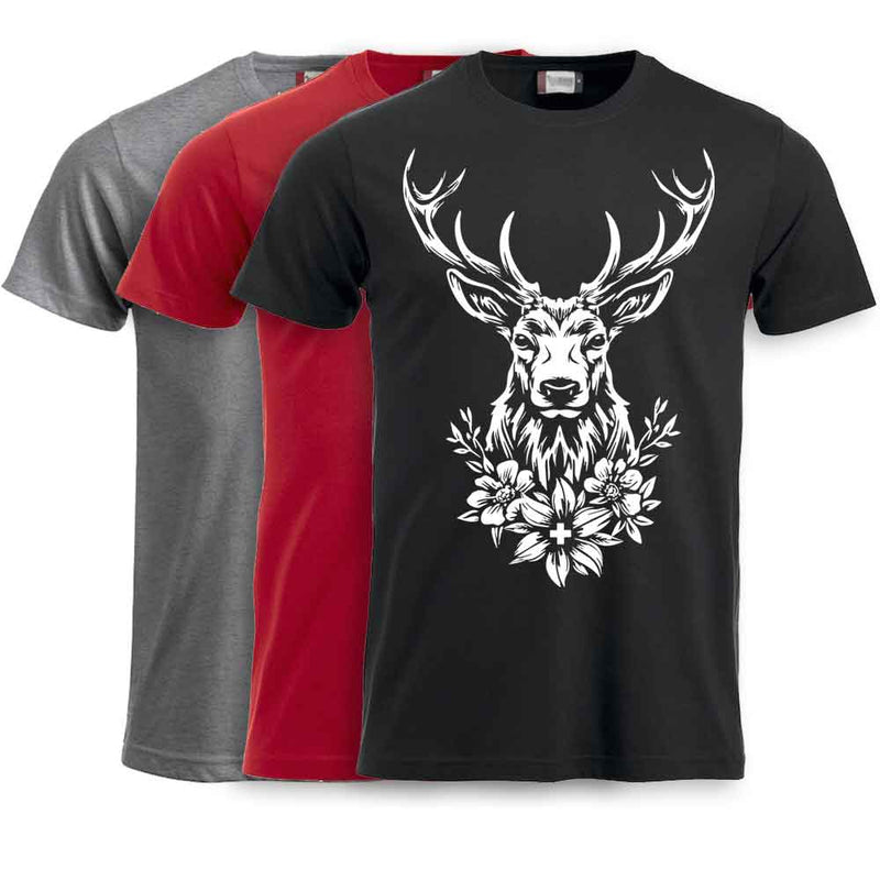 T-Shirt mit Hirschmotiv