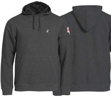 Load image into Gallery viewer, Hoodie Anthrazit Meliert mit Logo und Edelweiss
