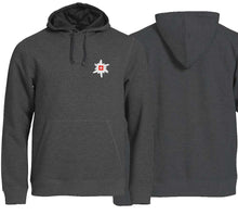 Load image into Gallery viewer, Hoodie Anthrazit Meliert mit Edelweiss
