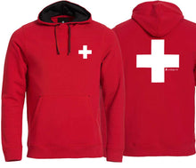 Carica l&#39;immagine nel visualizzatore di Gallery, Felpa con cappuccio Swiss cross 2.0
