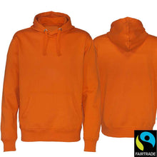 Lade das Bild in den Galerie-Viewer, Hoodie Bio-Fair Orange Fairtrade
