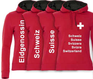 Hoodie Damen Schweizerkreuz 2.0