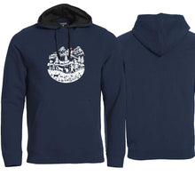 Load image into Gallery viewer, Hoodie Dark Navy mit Scherenschnitt
