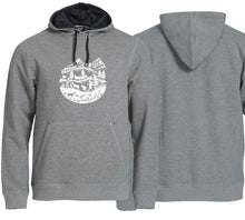 Lade das Bild in den Galerie-Viewer, Hoodie Graumeliert mit Scherenschnit
