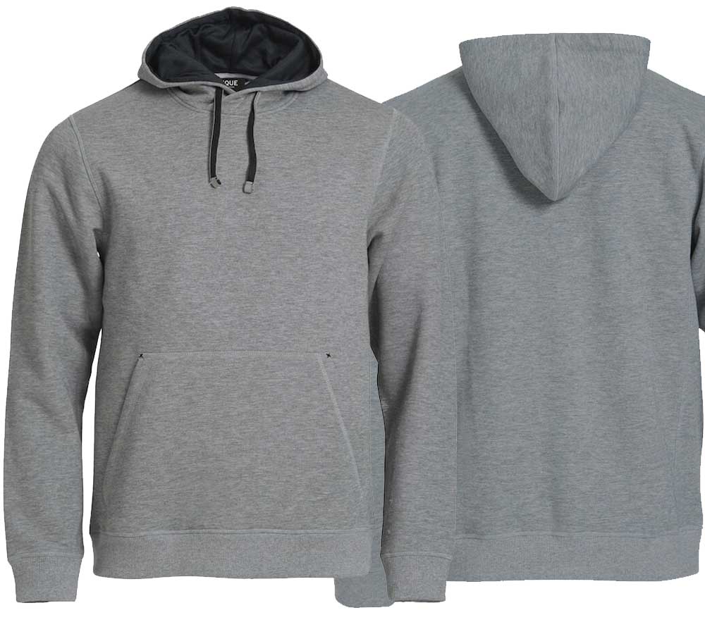 Hoodie Graumeliert mit Logo