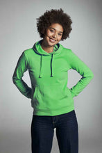 Carica l&#39;immagine nel visualizzatore di Gallery, Hoodie Women Bio-Fair Grün Fairtrade
