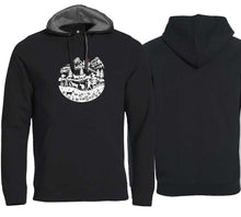 Lade das Bild in den Galerie-Viewer, Hoodie Schwarz mit Scherenschnitt
