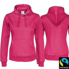 Lade das Bild in den Galerie-Viewer, Hoodie Women Bio-Fair Kirsche Fairtrade
