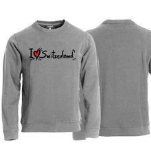 Load image into Gallery viewer, Pullover Grau, I Love Switzerland
