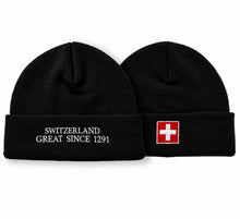 Lade das Bild in den Galerie-Viewer, Strickmütze «Switzerland Great Since 1291», gestickt

