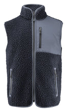 Carica l&#39;immagine nel visualizzatore di Gallery, Zweifarbiger Sherpa-Fleece-Weste / Gilet Navy
