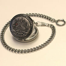 Load image into Gallery viewer, Pocket watch "Alpenleben" with chain P-25, Swiss Made
