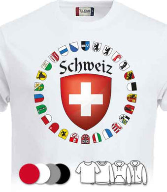 Switzerland with cantons ♂♀