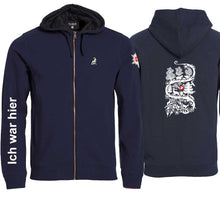 Lade das Bild in den Galerie-Viewer, Kapuzenjacke Dark Navy Personalisiert
